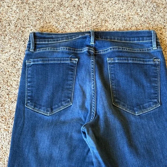 Frame Denim Women Le Skinny de Jeanne Jean Size 32 (Fits 30") Dark Blue Mid Rise - Picture 11 of 16